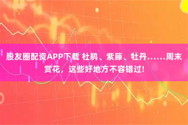 股友圈配资APP下载 杜鹃、紫藤、牡丹……周末赏花，这些好地方不容错过!