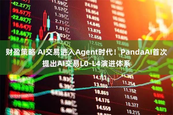 财盈策略 AI交易进入Agent时代！PandaAI首次提出AI交易L0-L4演进体系
