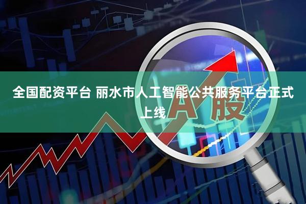 全国配资平台 丽水市人工智能公共服务平台正式上线